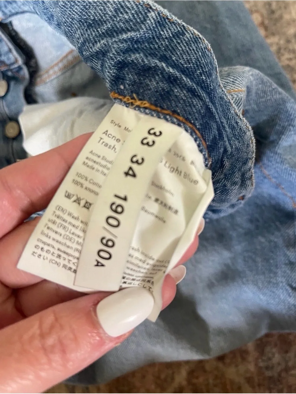 Acne Studios 1996 Light Blue Trash Jeans